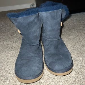 Navy Blue Bailey Button Uggs